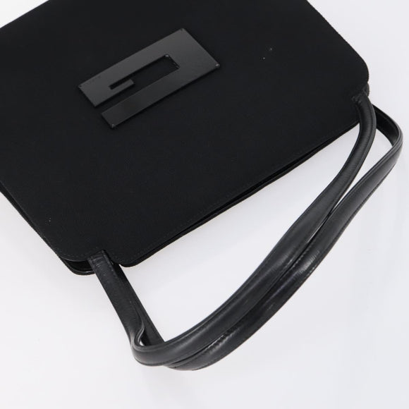 GUCCI Tote Bag Suede Canvas Nylon 4 Set Black Ivory Auth bs30282