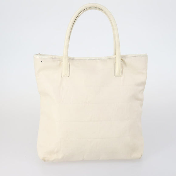 GUCCI Tote Bag Suede Canvas Nylon 4 Set Black Ivory Auth bs30282