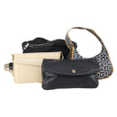 GIVENCHY Shoulder Bag Nylon 4 Set Black Navy beige Auth bs30283-1