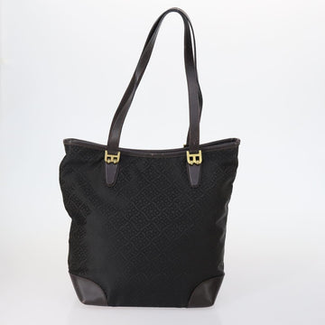 BALLY Tote Bag Leather Canvas Nylon 4 Set Black Ivory Navy Auth bs30284 - 0