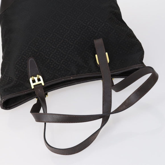 BALLY Tote Bag Leather Canvas Nylon 4 Set Black Ivory Navy Auth bs30284