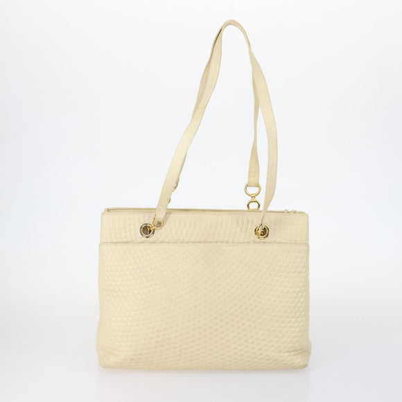 BALLY Tote Bag Leather Canvas Nylon 4 Set Black Ivory Navy Auth bs30284