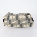 BURBERRY Nova Check Tote Bag PVC Nylon Canvas 5 Set Beige Navy Auth bs30285-10