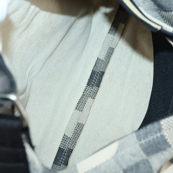 BURBERRY Nova Check Tote Bag PVC Nylon Canvas 5 Set Beige Navy Auth bs30285