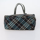 BURBERRY Nova Check Tote Bag PVC Nylon Canvas 5 Set Beige Navy Auth bs30285-16