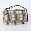 BURBERRY Nova Check Tote Bag PVC Nylon Canvas 5 Set Beige Navy Auth bs30285-7