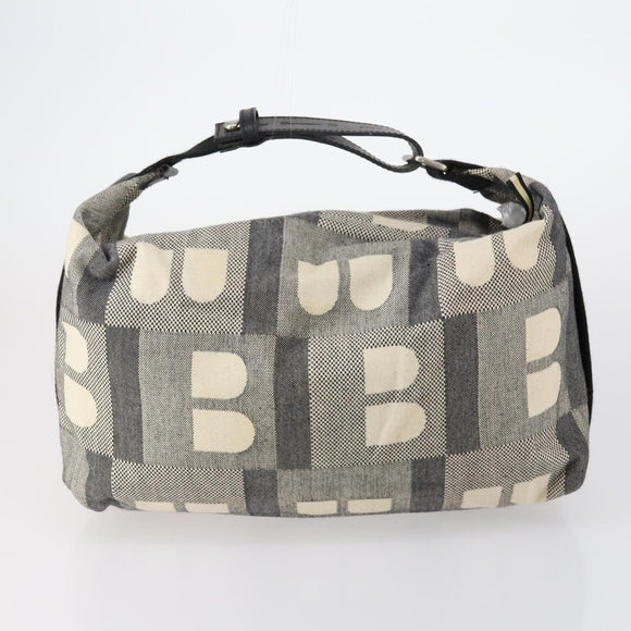 BURBERRY Nova Check Tote Bag PVC Nylon Canvas 5 Set Beige Navy Auth bs30285