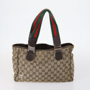 GUCCI GG Canvas Web Sherry Line Bag PVC Nylon 5 Set Red Beige Auth bs30286-18
