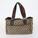 GUCCI GG Canvas Web Sherry Line Bag PVC Nylon 5 Set Red Beige Auth bs30286-19
