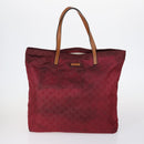 GUCCI GG Canvas Web Sherry Line Bag PVC Nylon 5 Set Red Beige Auth bs30286-2