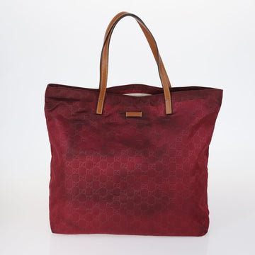 GUCCI GG Canvas Web Sherry Line Bag PVC Nylon 5 Set Red Beige Auth bs30286 - 0