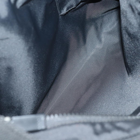 GUCCI Web Sherry Line Hand Bag Leather Nylon 5 Set Black Khaki Auth bs30287