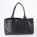 GUCCI Web Sherry Line Hand Bag Leather Nylon 5 Set Black Khaki Auth bs30287-13