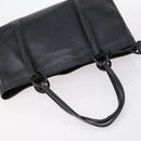 GUCCI Web Sherry Line Hand Bag Leather Nylon 5 Set Black Khaki Auth bs30287-14