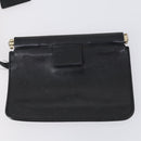 GUCCI Web Sherry Line Hand Bag Leather Nylon 5 Set Black Khaki Auth bs30287-18