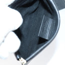 GUCCI Web Sherry Line Hand Bag Leather Nylon 5 Set Black Khaki Auth bs30287-19