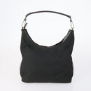 GUCCI Web Sherry Line Hand Bag Leather Nylon 5 Set Black Khaki Auth bs30287-21