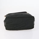 GUCCI Web Sherry Line Hand Bag Leather Nylon 5 Set Black Khaki Auth bs30287-23