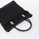 GUCCI Web Sherry Line Hand Bag Leather Nylon 5 Set Black Khaki Auth bs30287-4