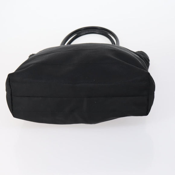 GUCCI Web Sherry Line Hand Bag Leather Nylon 5 Set Black Khaki Auth bs30287