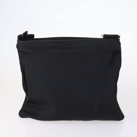 GUCCI Web Sherry Line Hand Bag Leather Nylon 5 Set Black Khaki Auth bs30287