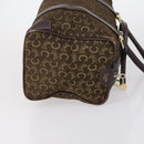 CELINE C Macadam Canvas Hand Bag PVC 3 Set Navy Brown Auth bs30288-11