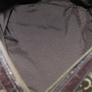 CELINE C Macadam Canvas Hand Bag PVC 3 Set Navy Brown Auth bs30288-15