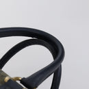 CELINE C Macadam Canvas Hand Bag PVC 3 Set Navy Brown Auth bs30288-6