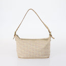 CELINE C Macadam Canvas Bag Nylon PVC Canvas Suede 4 Set Beige Auth bs30289-14