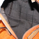 CELINE C Macadam Canvas Bag Nylon PVC Canvas Suede 4 Set Beige Auth bs30289-25