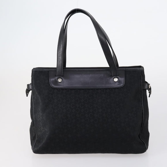 CELINE C Macadam Canvas Bag Nylon PVC Canvas Suede 4 Set Beige Auth bs30289