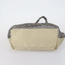 Salvatore Ferragamo Bag Leather Sequin PVC 4 Set Black Beige Silver Auth bs30291-12