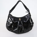 Salvatore Ferragamo Bag Leather Sequin PVC 4 Set Black Beige Silver Auth bs30291-14