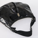 Salvatore Ferragamo Bag Leather Sequin PVC 4 Set Black Beige Silver Auth bs30291-16