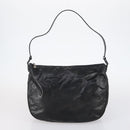 Salvatore Ferragamo Bag Leather Sequin PVC 4 Set Black Beige Silver Auth bs30291-21