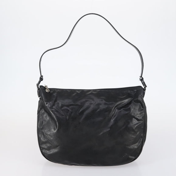 Salvatore Ferragamo Bag Leather Sequin PVC 4 Set Black Beige Silver Auth bs30291