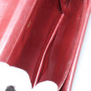 CARTIER Must Line Clutch Bag Leather 4 Set Bordeaux Gold Auth bs30292-16