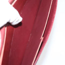 CARTIER Must Line Clutch Bag Leather 4 Set Bordeaux Gold Auth bs30292-26