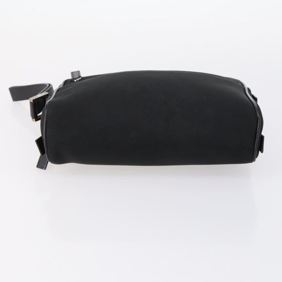 GUCCI Shoulder Bag Leather Nylon 5 Set Black Auth bs30293