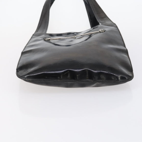 GUCCI Shoulder Bag Leather Nylon 5 Set Black Auth bs30293