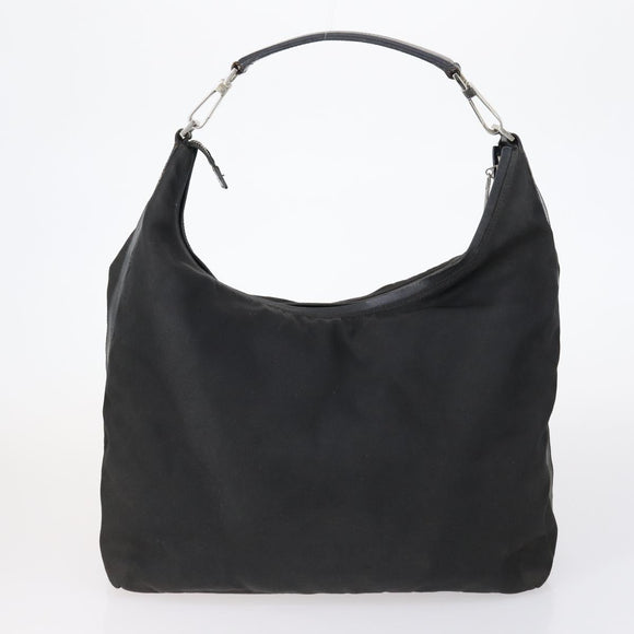 GUCCI Shoulder Bag Leather Nylon 5 Set Black Auth bs30293