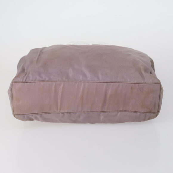 PRADA Tote Bag Nylon Suede 5 Set Brown Khaki beige Auth bs30294