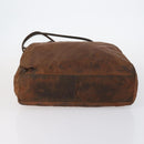 PRADA Tote Bag Nylon Suede 5 Set Brown Khaki beige Auth bs30294-15