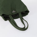 PRADA Tote Bag Nylon Suede 5 Set Brown Khaki beige Auth bs30294-19