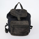 PRADA Tote Bag Nylon Suede 5 Set Brown Khaki beige Auth bs30294-22