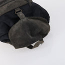 PRADA Tote Bag Nylon Suede 5 Set Brown Khaki beige Auth bs30294-24