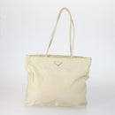 PRADA Tote Bag Nylon Suede 5 Set Brown Khaki beige Auth bs30294-2