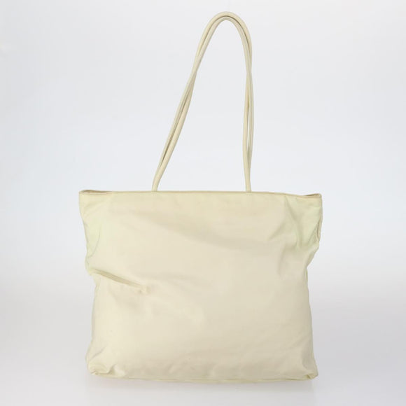 PRADA Tote Bag Nylon Suede 5 Set Brown Khaki beige Auth bs30294