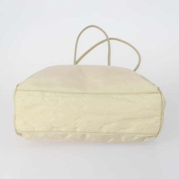 PRADA Tote Bag Nylon Suede 5 Set Brown Khaki beige Auth bs30294