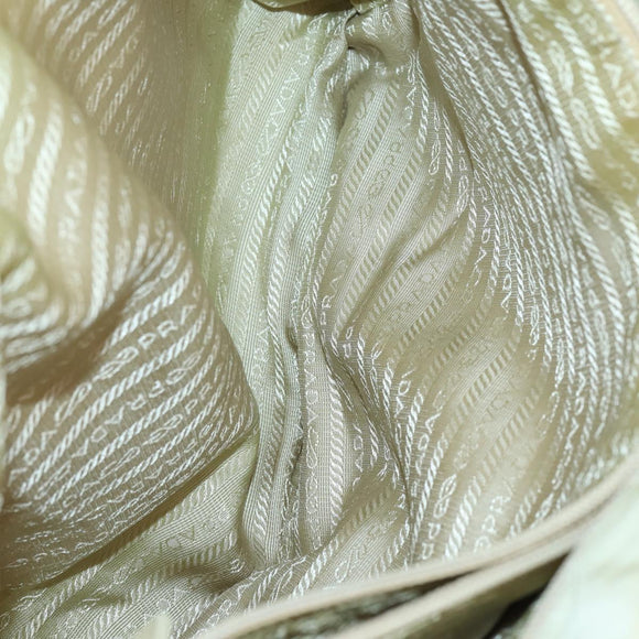 PRADA Tote Bag Nylon Suede 5 Set Brown Khaki beige Auth bs30294